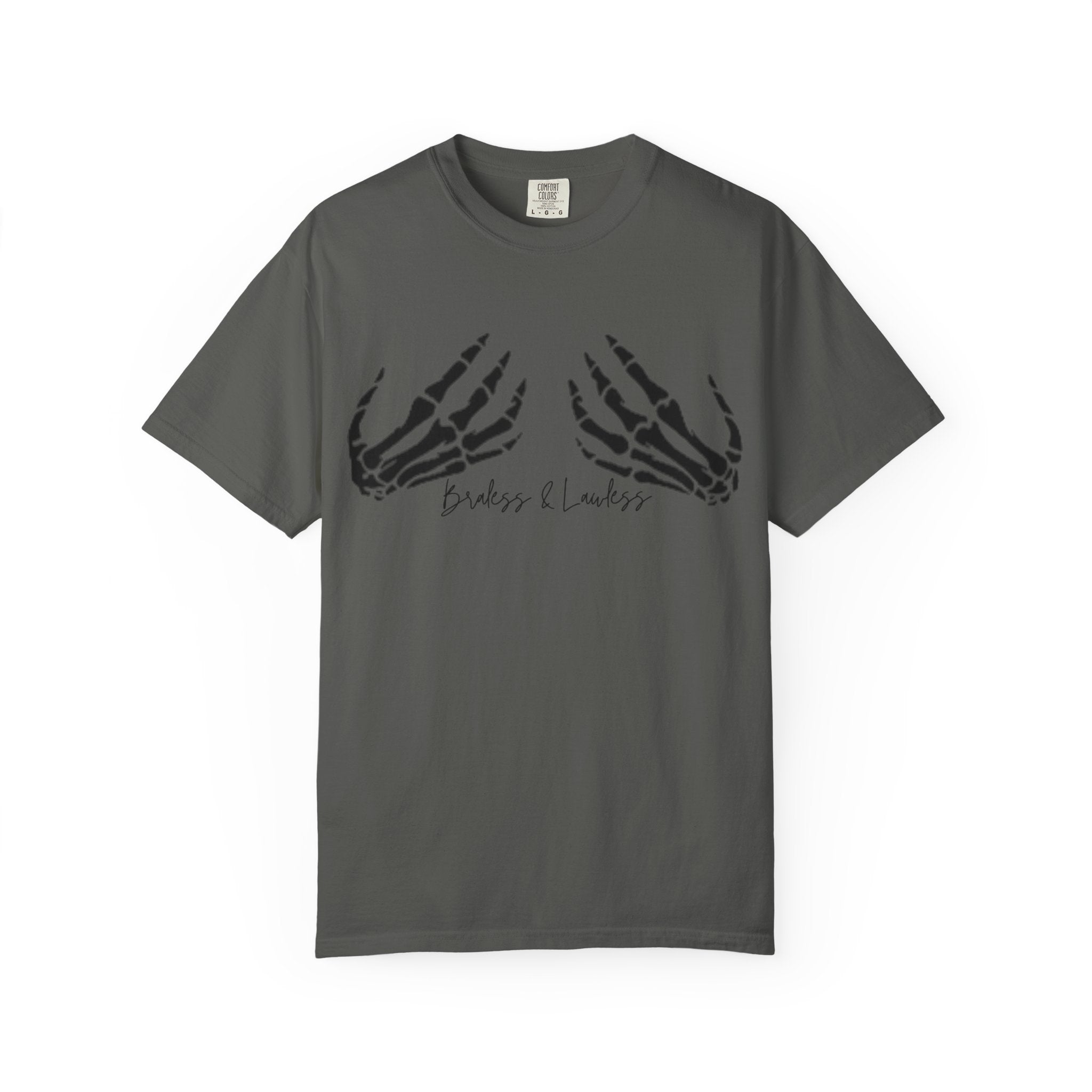 Braless & Lawless Skelly Hands Graphic T-Shirt