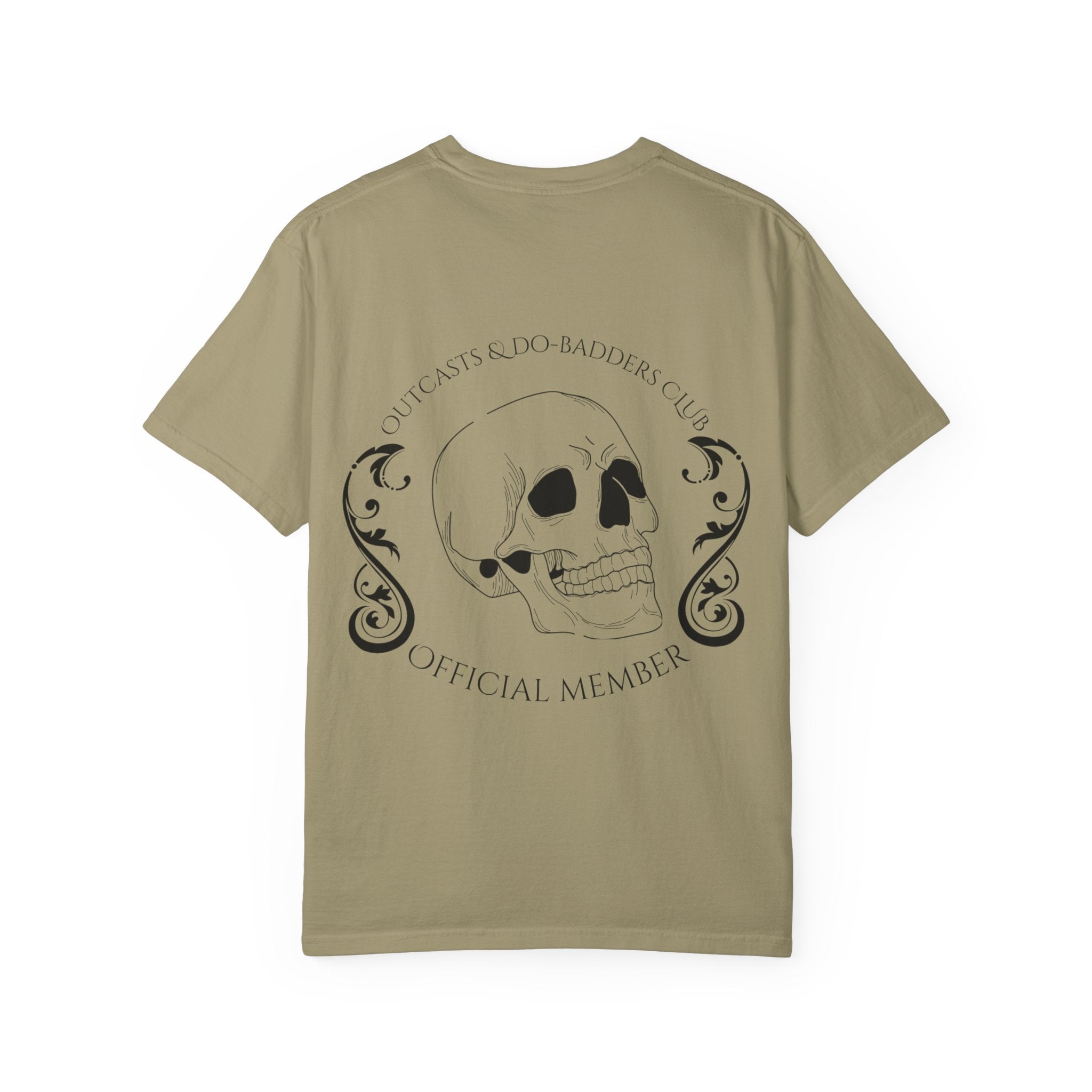 Outcasts & Do-Badders Club Official Member Back Print T-Shirt
