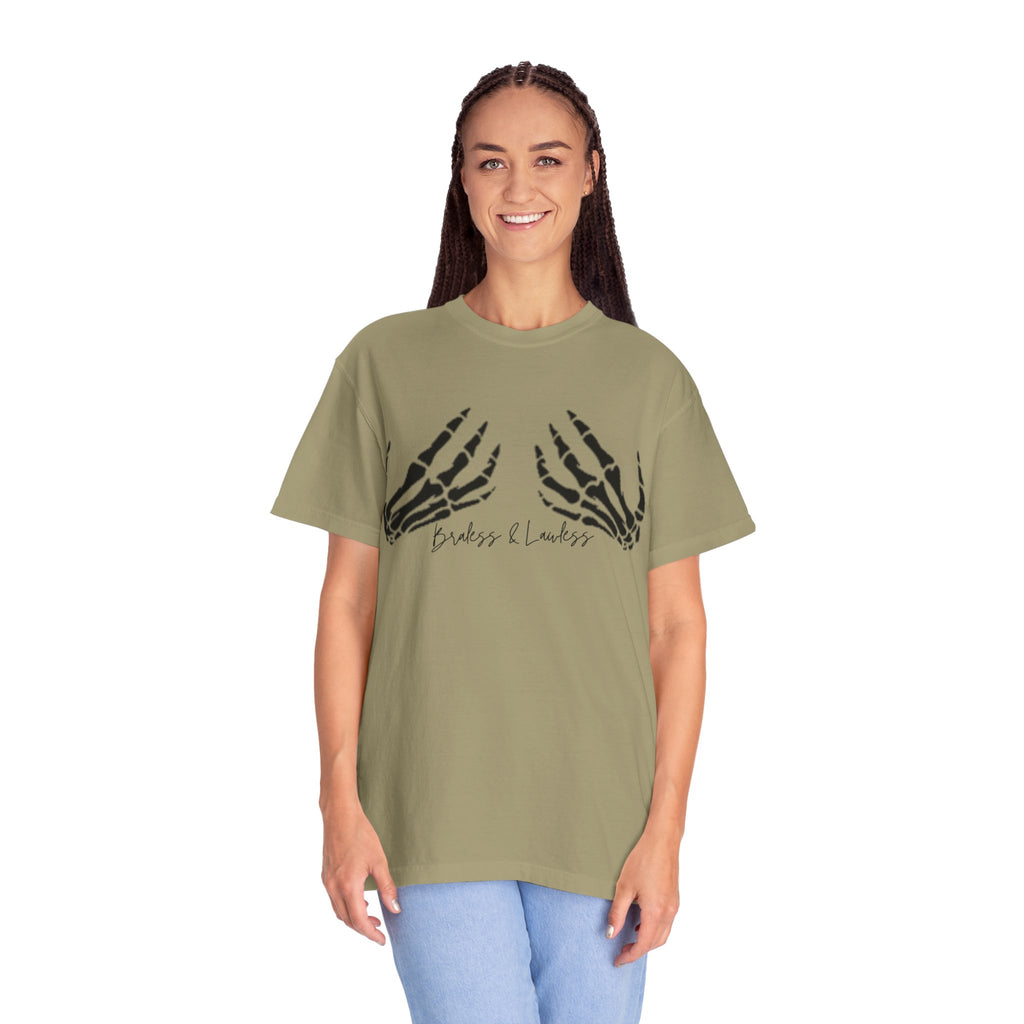 Braless & Lawless Skelly Hands Graphic T-Shirt