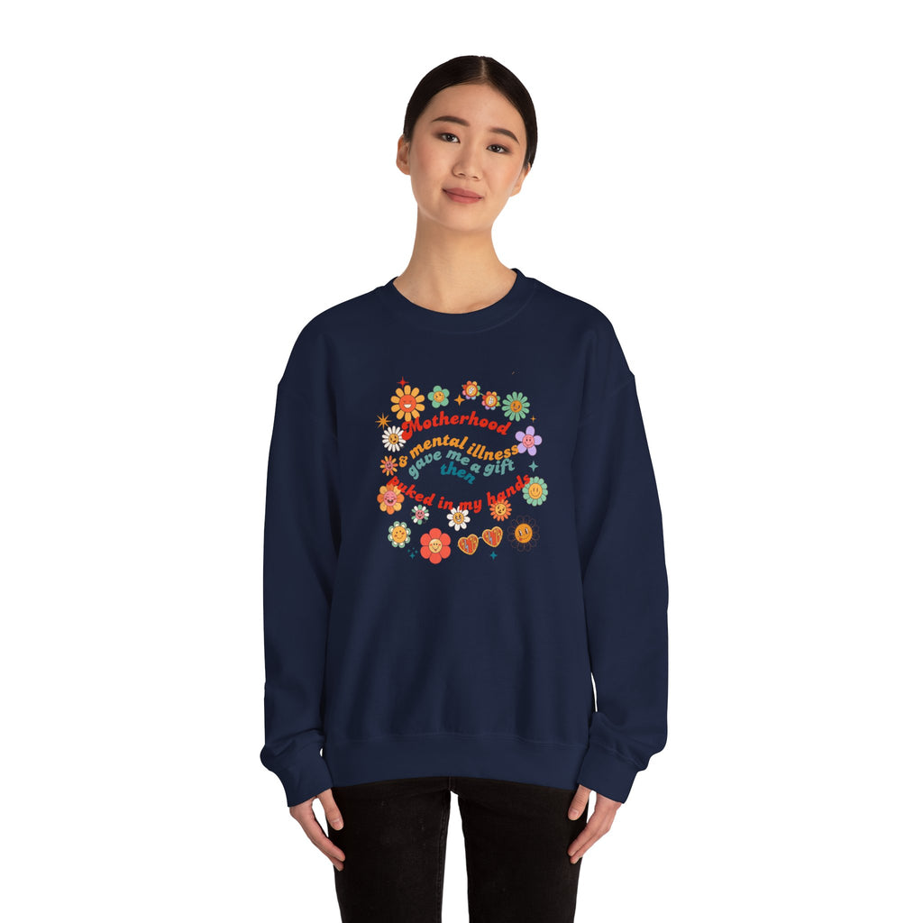 Motherhood and Mental Illness Crewneck Sweatshirt