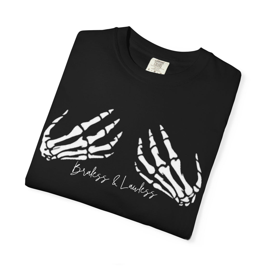 Braless & Lawless Skelly Hands Graphic T-Shirt