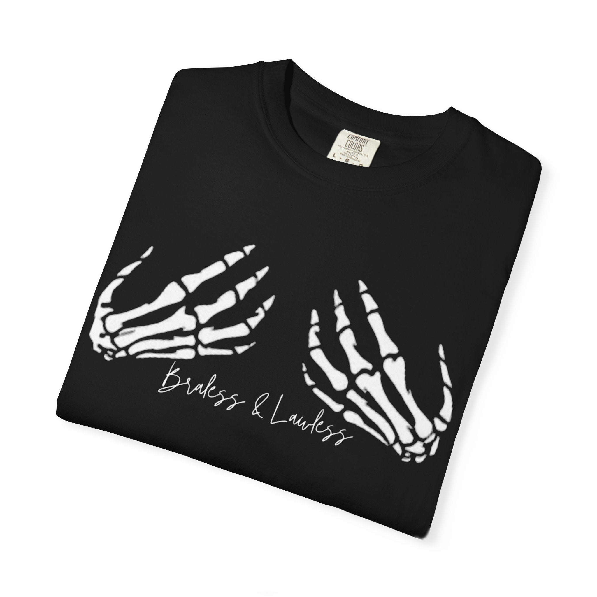 Braless & Lawless Skelly Hands Graphic T-Shirt