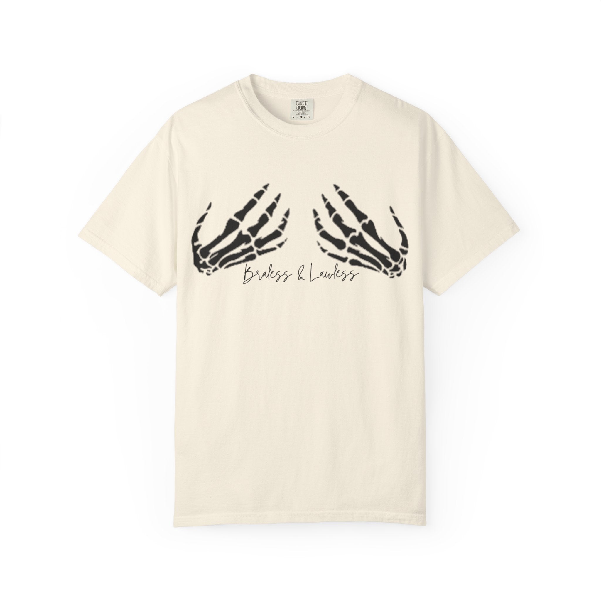 Braless & Lawless Skelly Hands Graphic T-Shirt