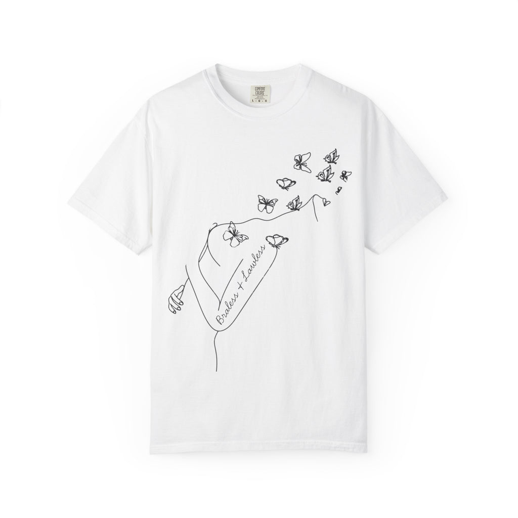 Braless & Lawless Line Art T-Shirt