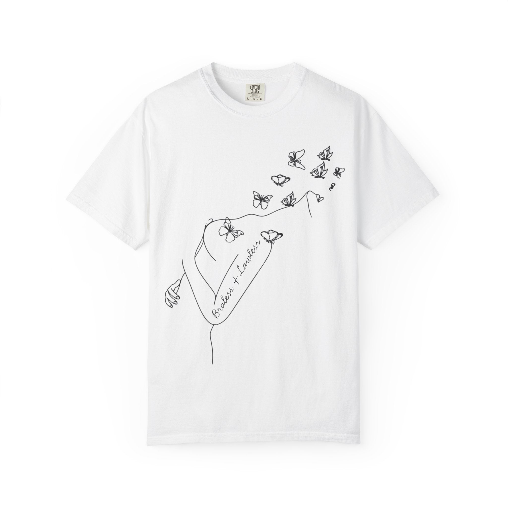 Braless & Lawless Line Art T-Shirt