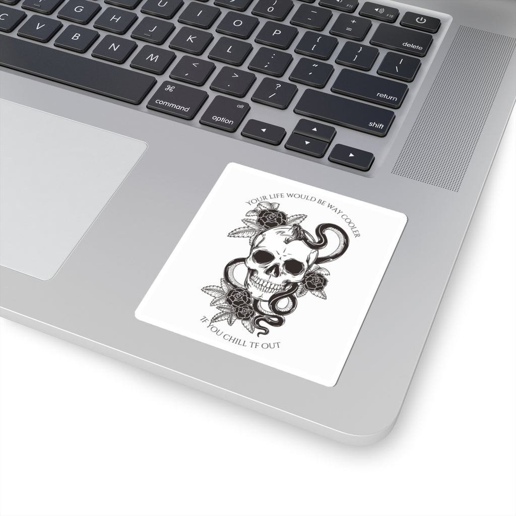 Life Would Be Way Cooler Kiss-Cut Sticker