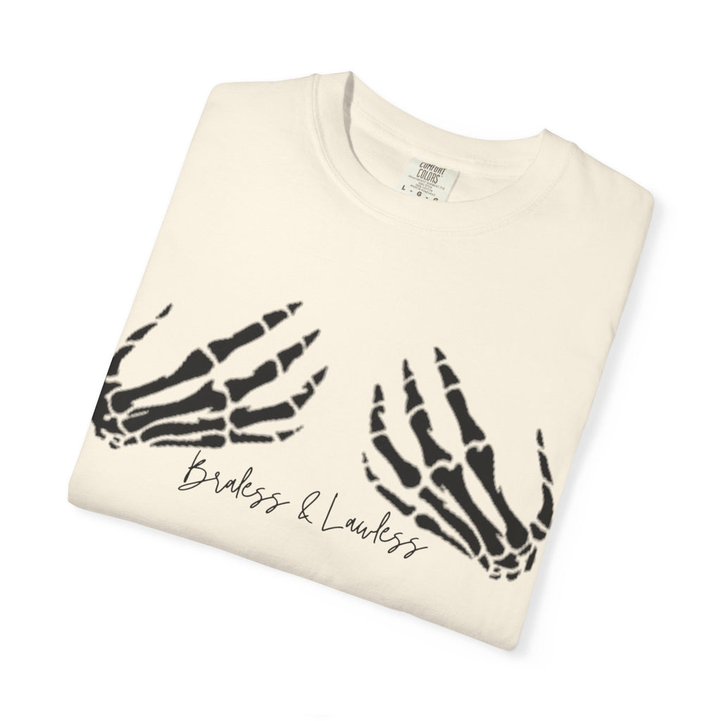 Braless & Lawless Skelly Hands Graphic T-Shirt