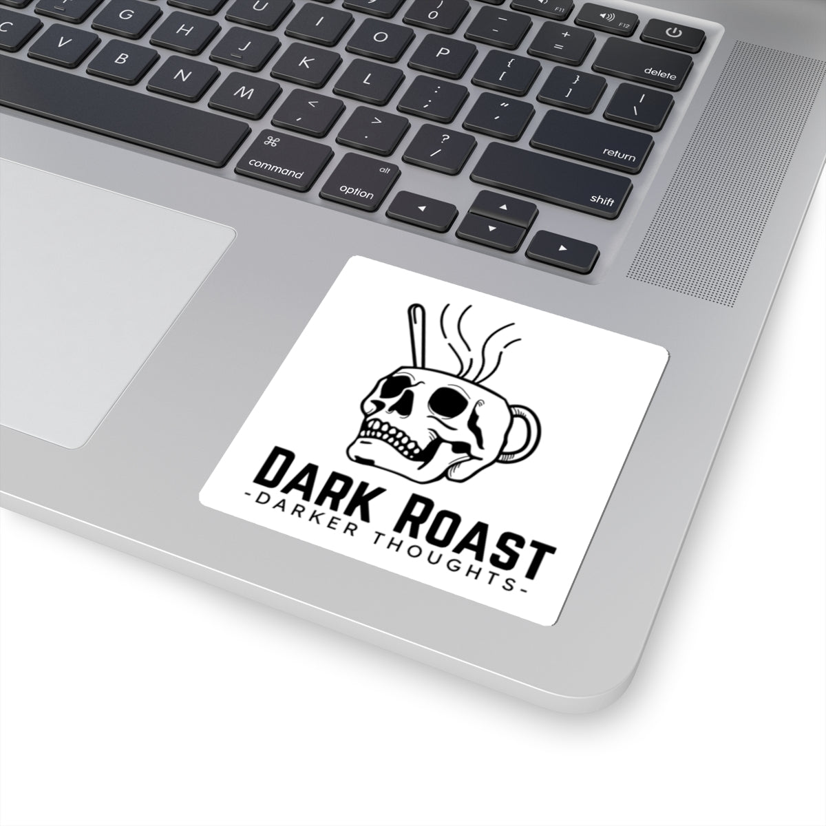 Dark Roast Darker Thoughts Logo Kiss-Cut Sticker