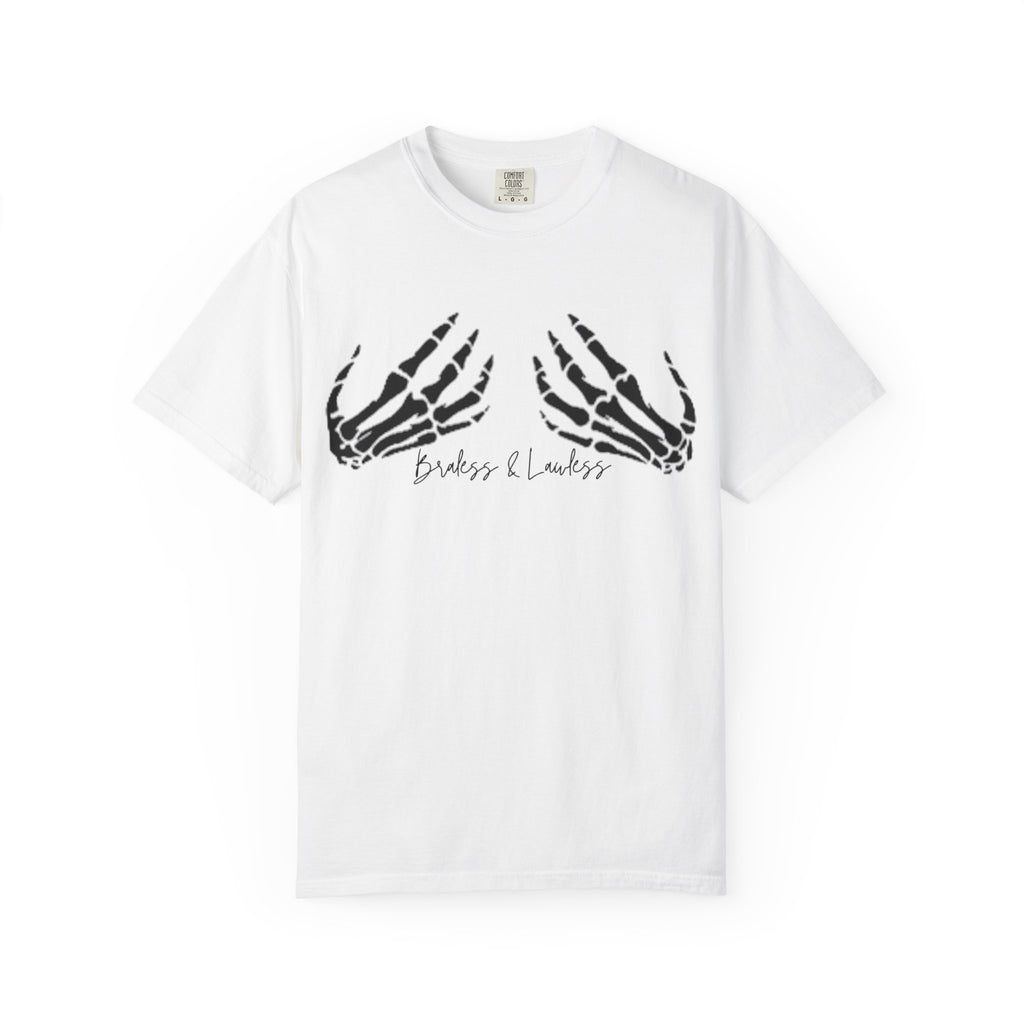Braless & Lawless Skelly Hands Graphic T-Shirt