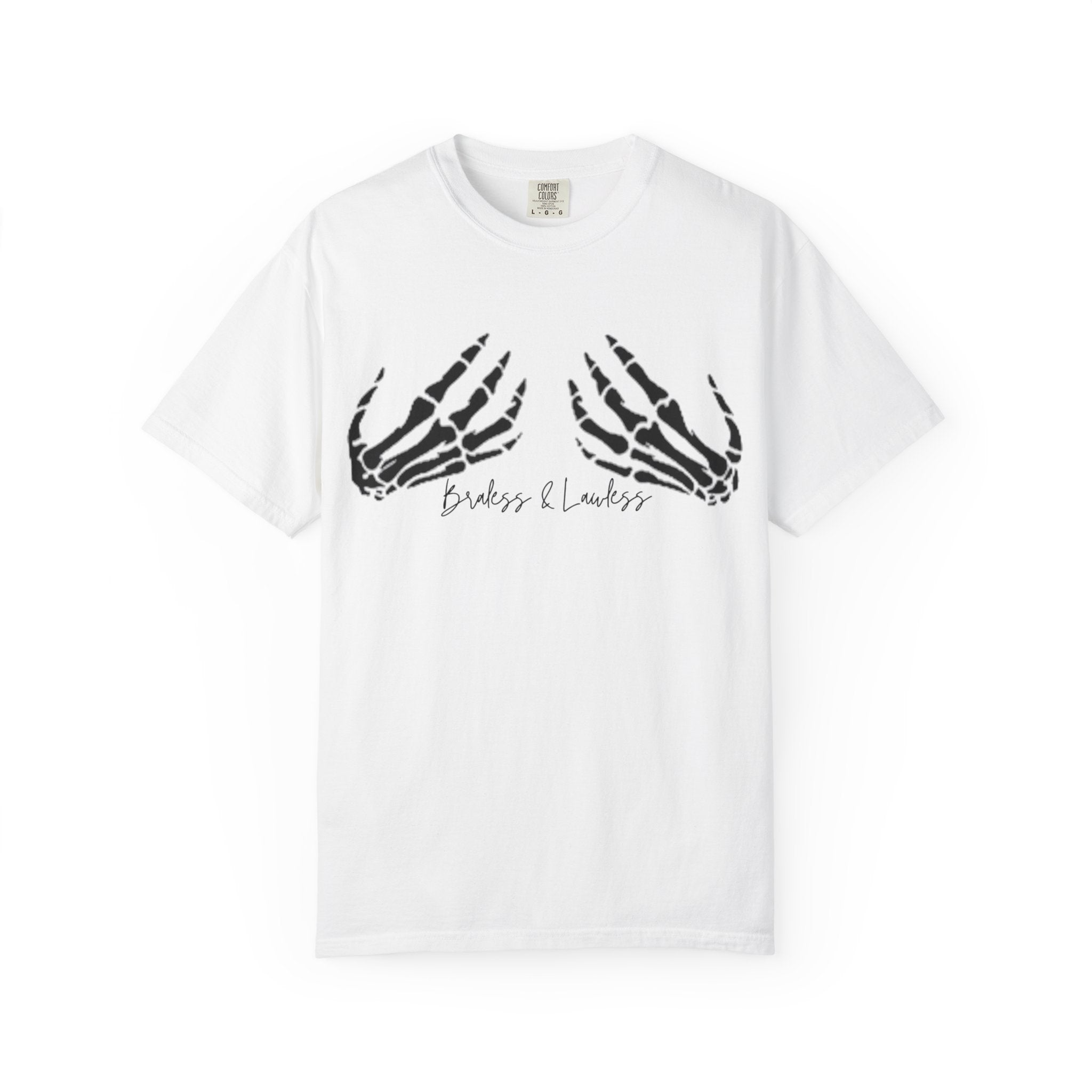 Braless & Lawless Skelly Hands Graphic T-Shirt