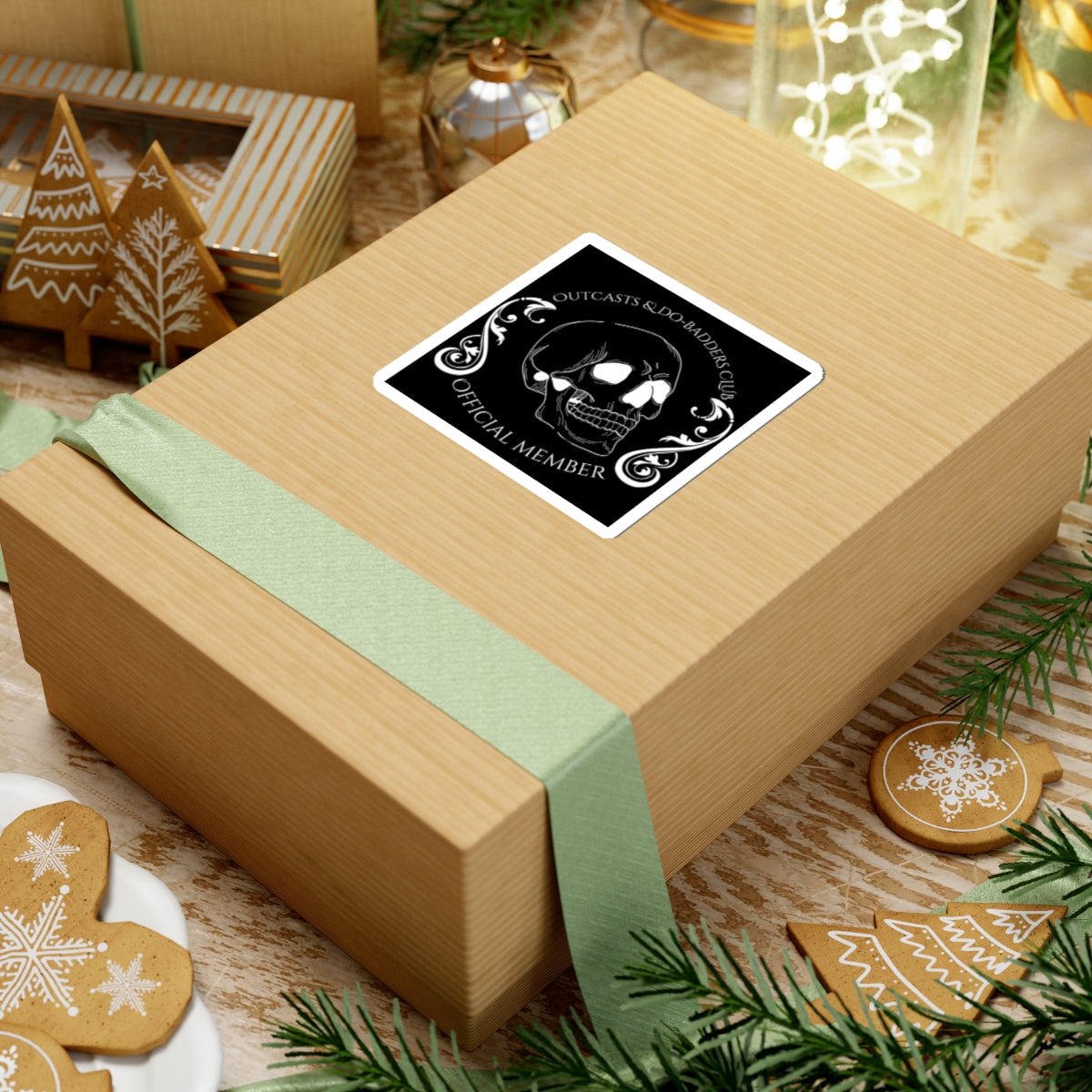 Outcasts & Do-Badders Club Official Member Kiss-Cut Sticker