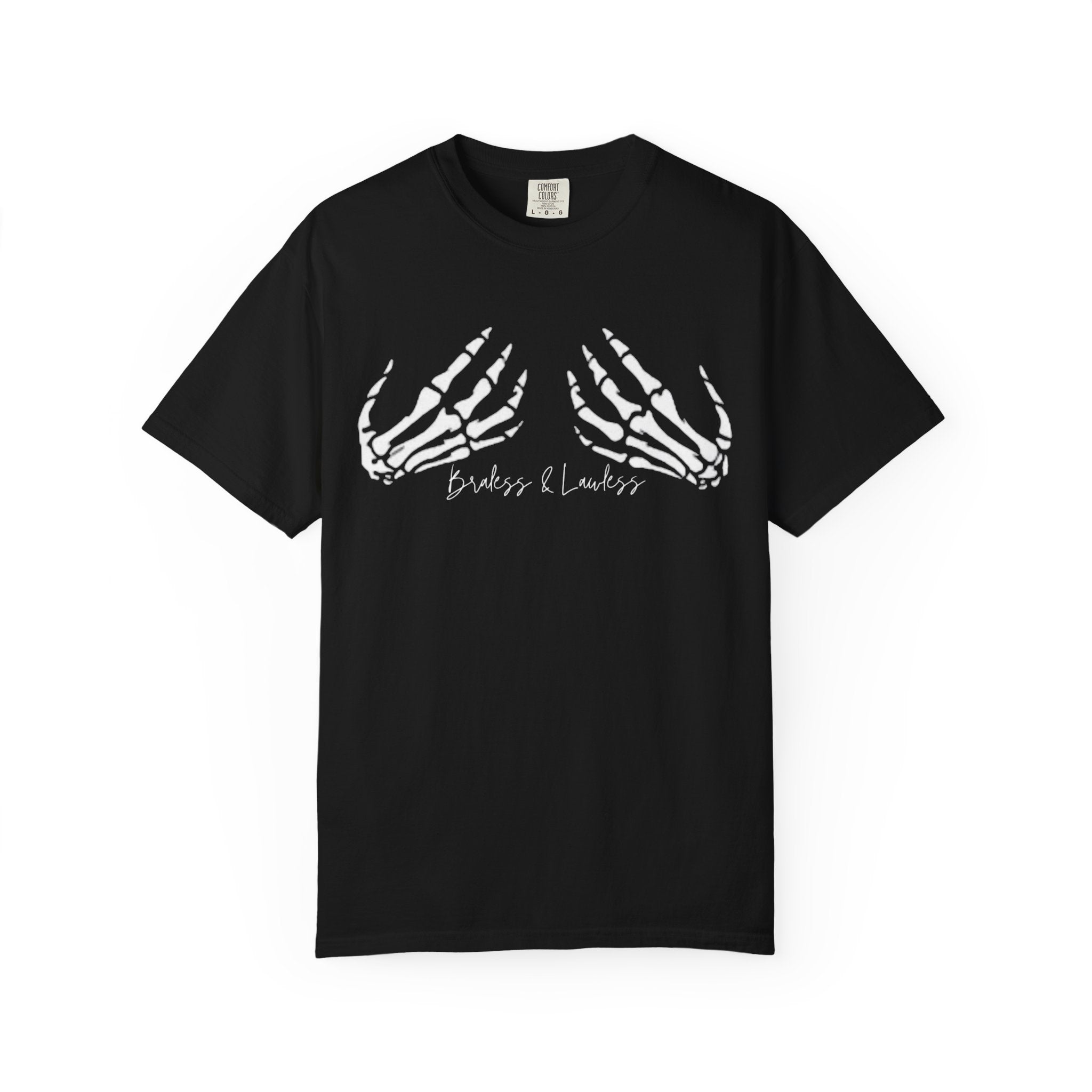 Braless & Lawless Skelly Hands Graphic T-Shirt