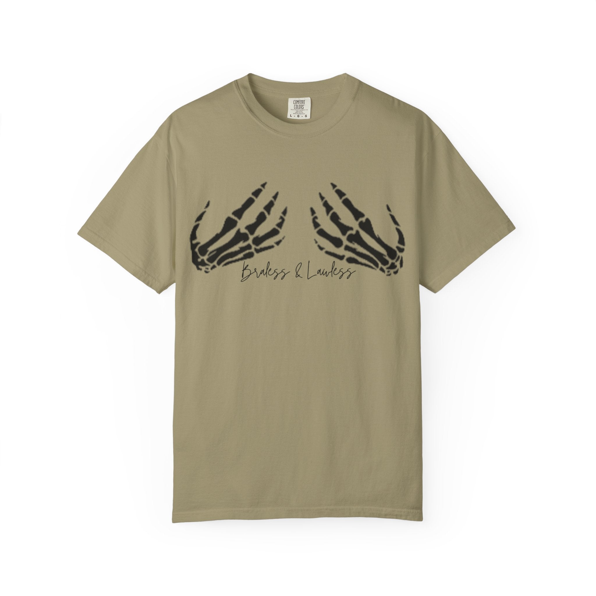 Braless & Lawless Skelly Hands Graphic T-Shirt