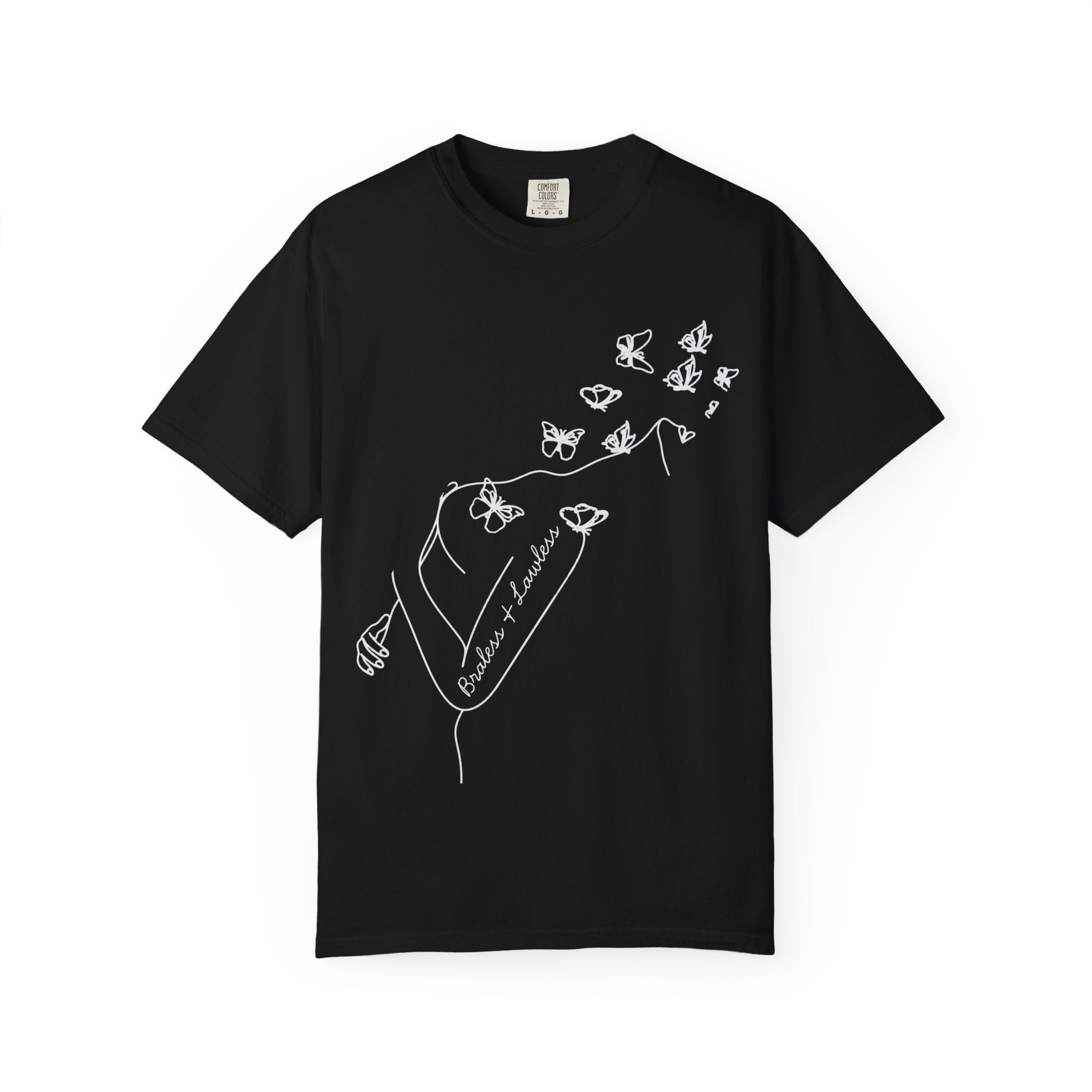 Braless & Lawless Line Art T-Shirt