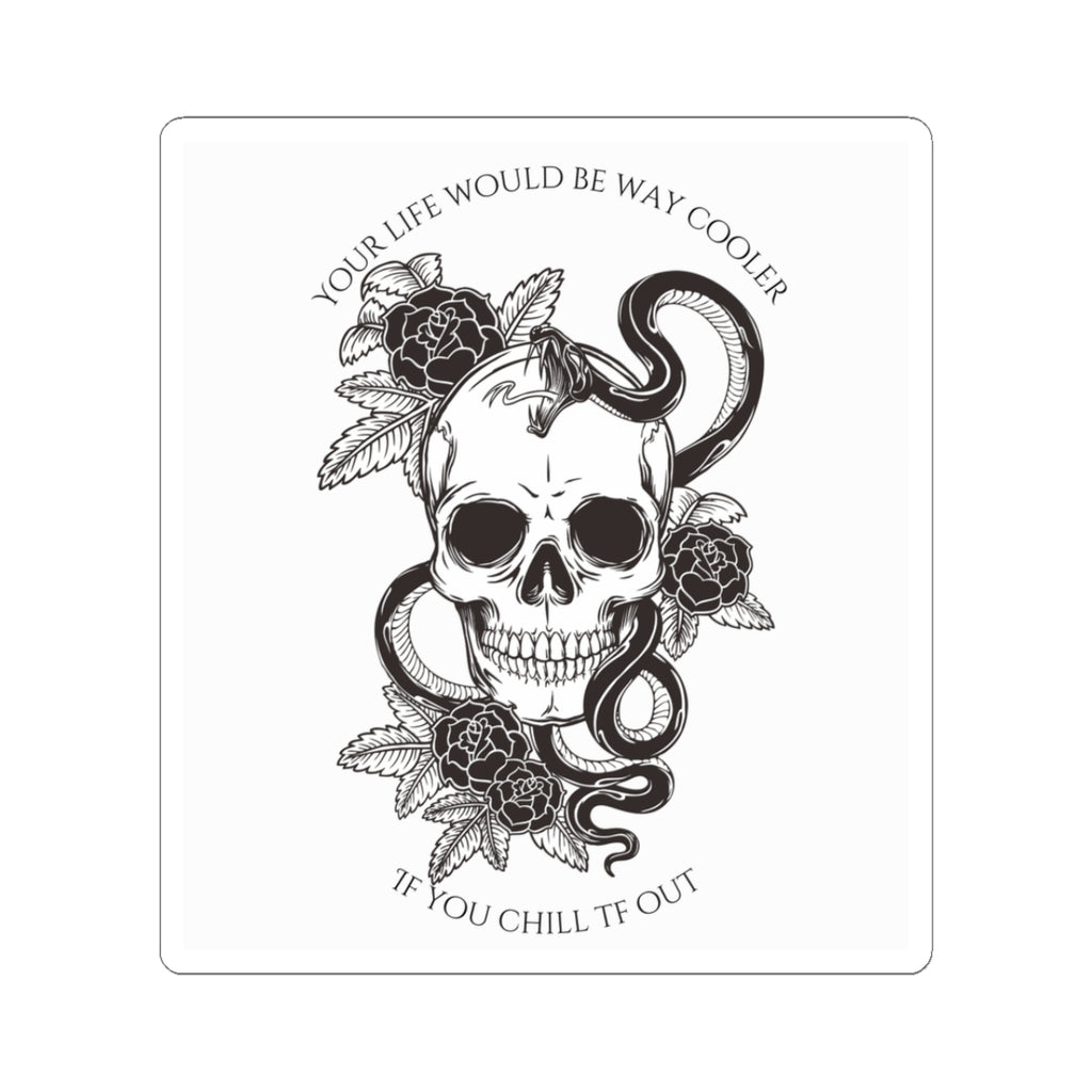 Life Would Be Way Cooler Kiss-Cut Sticker