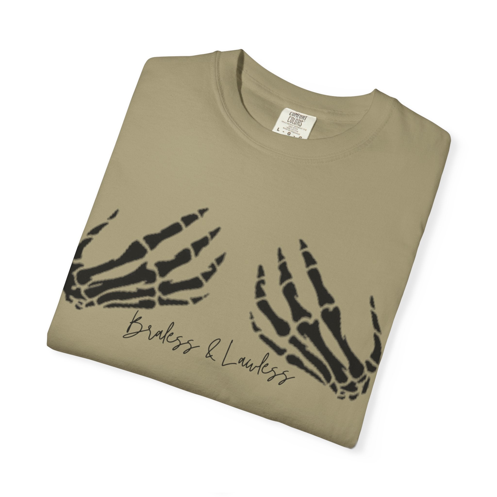 Braless & Lawless Skelly Hands Graphic T-Shirt